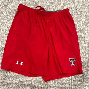 Texas Tech Under Armour Red Athletic Shorts Lightweight Performance